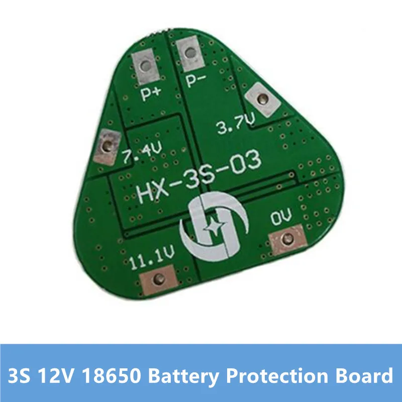 Placa de protección de batería de litio 3S, 12V, 18650, 11,1 V, 12,6 V, protección contra sobredescarga, 8A, paquete de 3 celdas, Li-ion, BMS, PCM, PCB