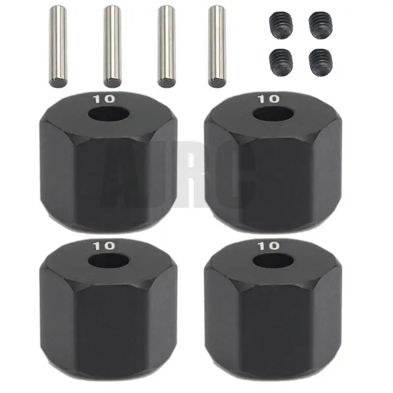 AJRC 4Pcs 12MM ruota Hex Hub spessore 8/9/10mm per 1/10 RC Crawler Axial SCX10 II 90046/47 RC Car Part