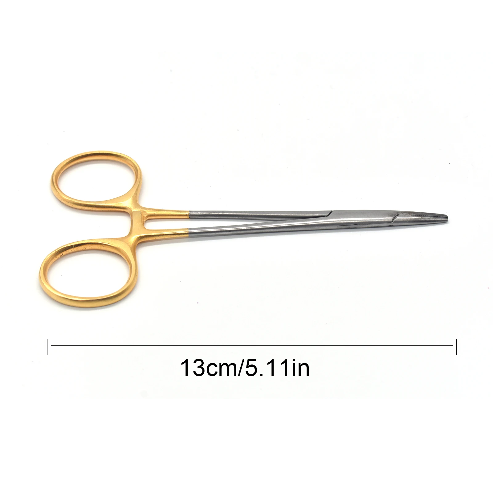 Dental Needle Holders Stainless Steel Orthodontic Plier Gold Plated Handle Surgical Dental Instrument Implant Castroviejo