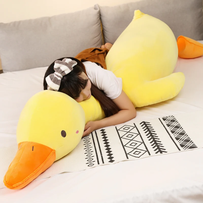 

Big White KAWAI Pillow Plush Duck Toy Cute Sleeping Pillow High Quality Stuffed Doll Funny Sweet Gift for Friends Kids Gifts