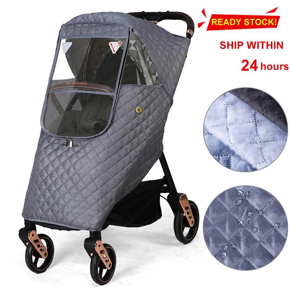 Universele Waterdichte Winter Thicken Regenhoes Wind Dust Shield Volledige Regenjas Voor Kinderwagen Accessoires Cane Kinderwagens Pak