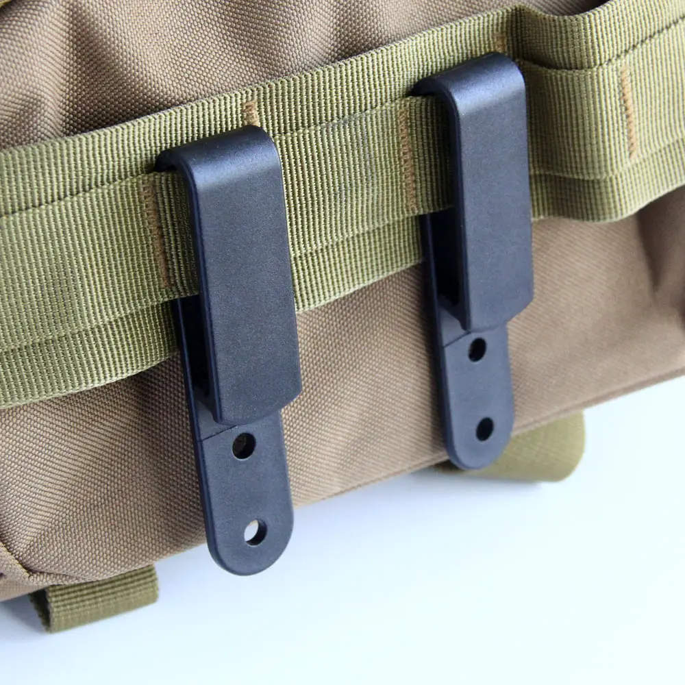 แพ็ค 2 QingGear เข็มขัดคลิปพลาสติก IWB คลิป Tough Clamp Universal Sheath/Holster Loop พร้อมสกรูชิคาโก