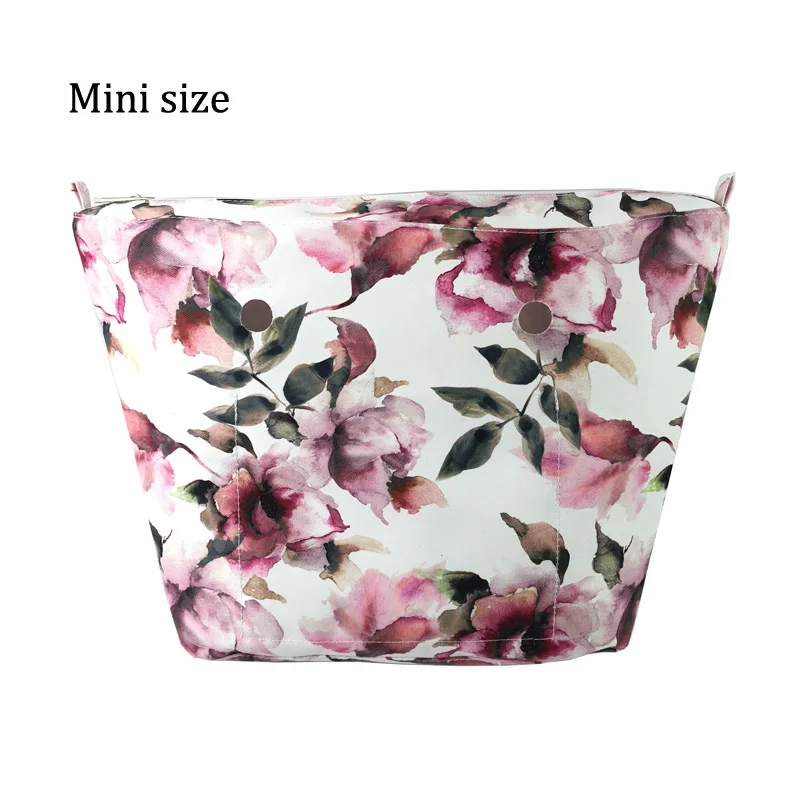 Floral Border Waterproof Inner Lining Insert for Obag O Bag Classic Mini inserts interior for o bag accessories silicon handbag