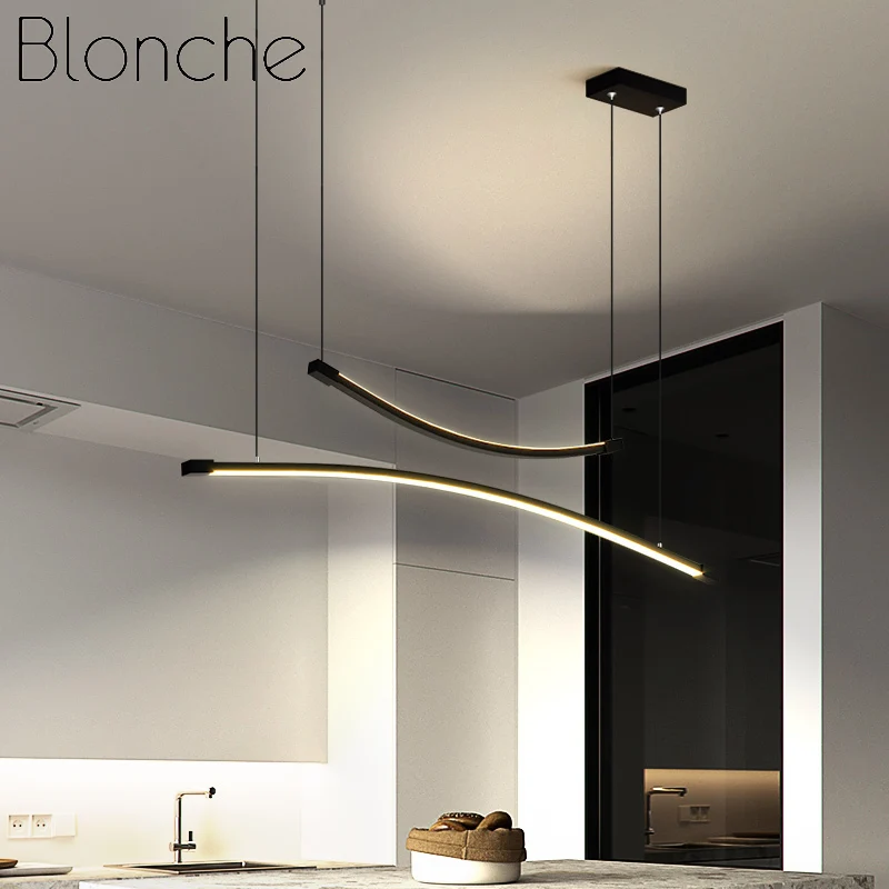 

Led Pendant Light For Living Room Bedroom Beside Kitchen Bar Led Chandelier Long Horizontal Line Pendant Lamp Loft Hanging Light