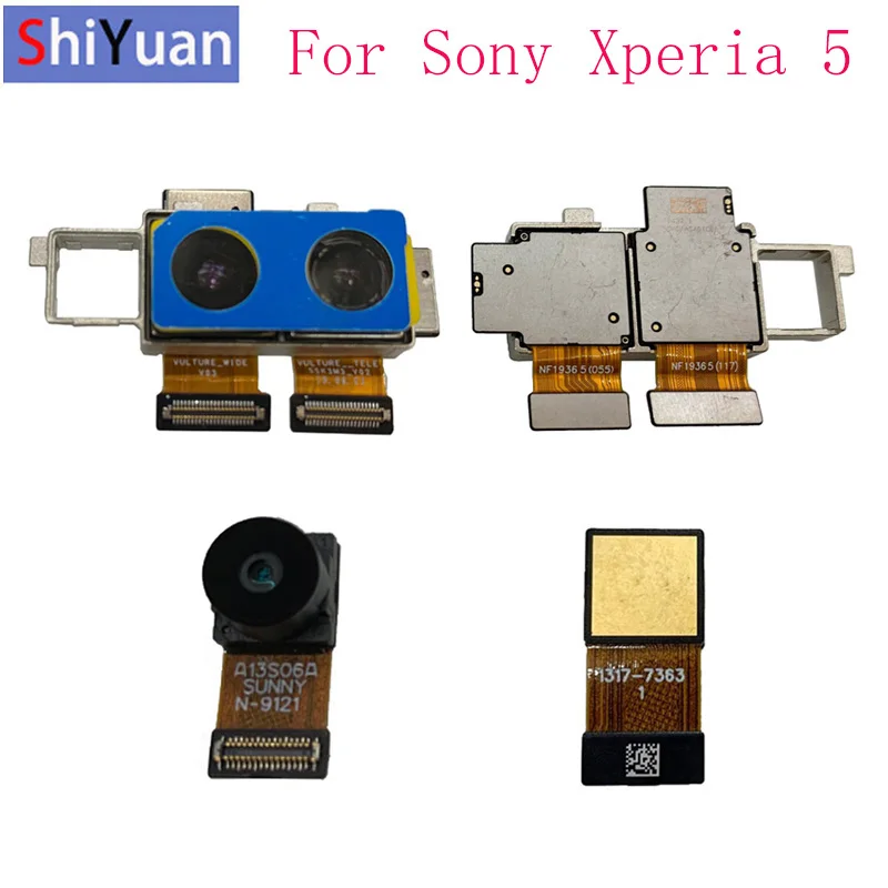 Rear Main Front Camera Flex Cable For Sony Xperia 5 J8210 J8270 J9210 Back Big Small Camera Flex Replacement