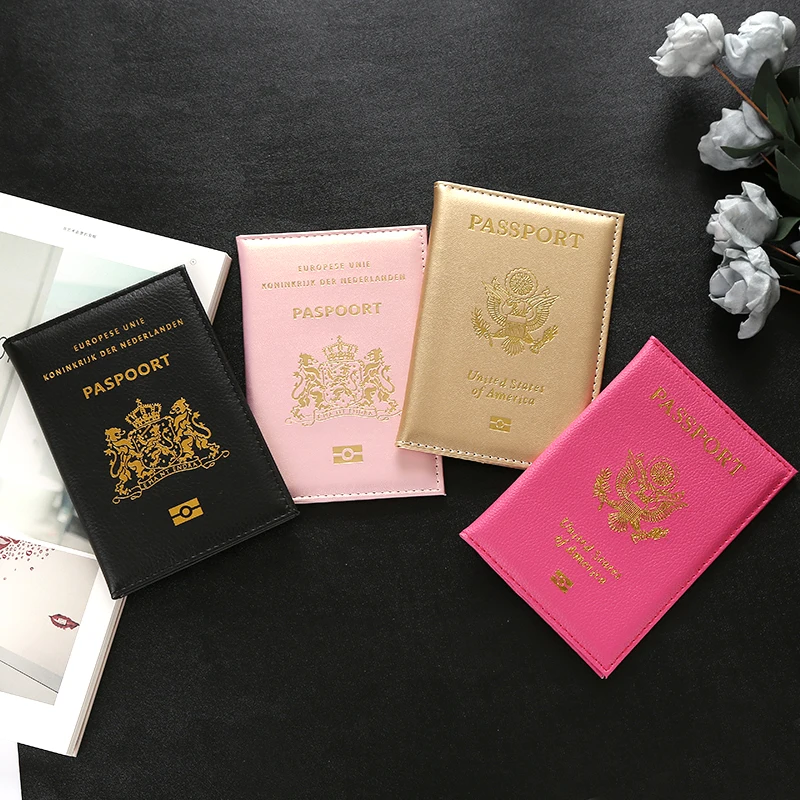 Linda funda de pasaporte holandés, funda de viaje para documentos, pasaporte holandés, Paspoorthoesj