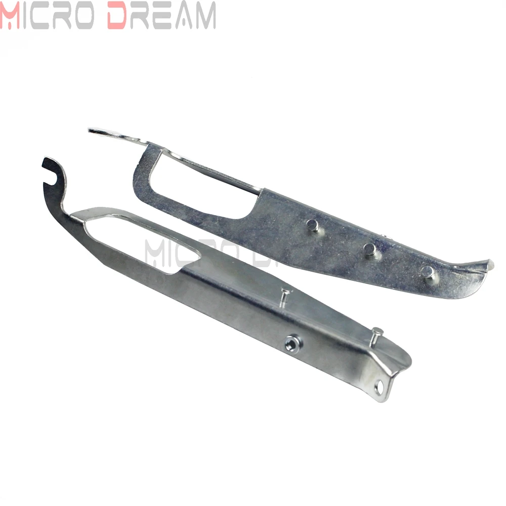 2pcs Chrome Batwing Inner Front Fairing Support Brackets For Harley Electra Glide Street Glide Tri Glide Ultra Classic FLHT FLHX