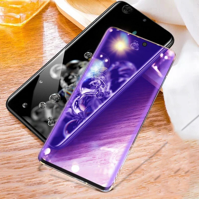 

3D Анти-синяя Защитная пленка для экрана для Samsung S20 Ultra S10 5G Note 10 S20 Plus S20Plus 3D полное покрытие Закаленное стекло Защитная пленка