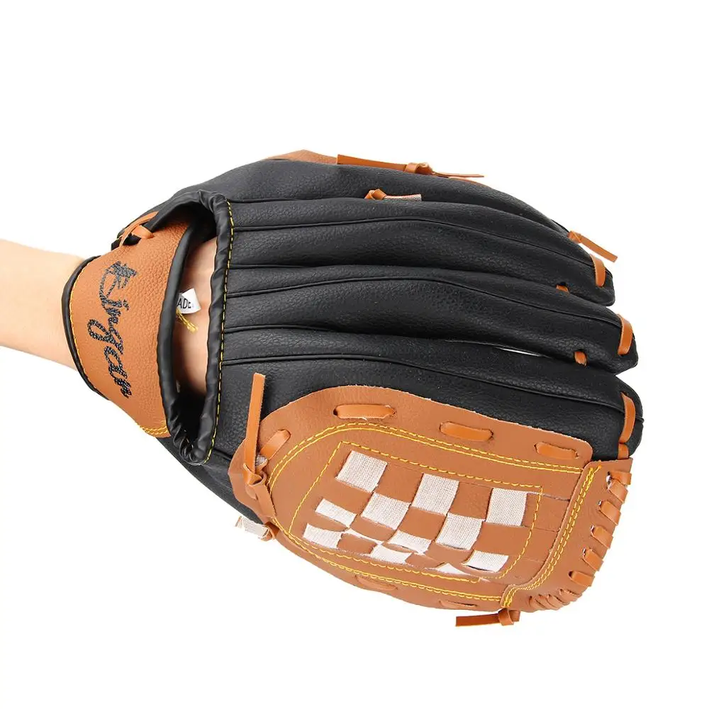 1 PC Baseball Handschuh Leder Starke Softball Fang Ball Im Freien Sport Links Hand Ausbildung linkshänder werfen 10.5 "/11.5"/12.5"