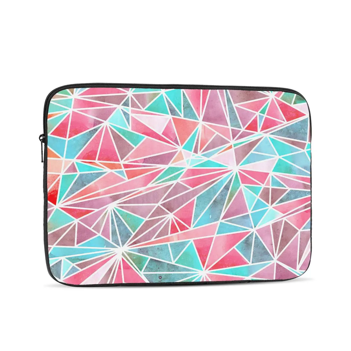 

Watercolor Mosaic Shapes Pattern Computer ipad Laptop Cover Case Laptop Sleeve Bag Portable Cover Fundas Pouch