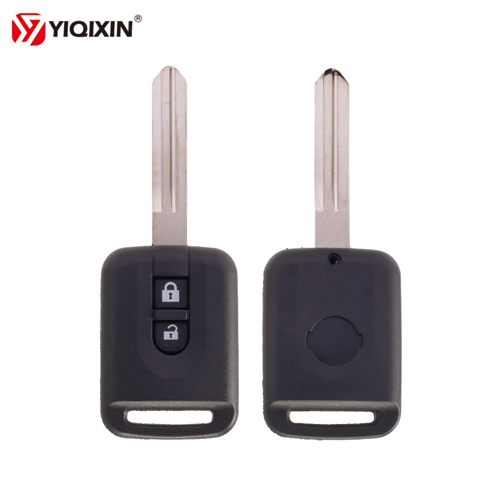 YIQIXIN 2 Button Remote Car Key Shell For Nissan Qashqai Navara Primera Micra NV200 Patrol Y61 350Z Replacement Car Cover Case