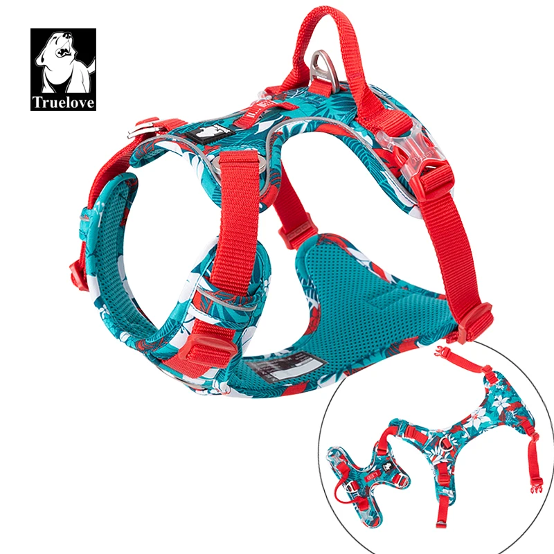 Truelove Pet Dog Harness Camouflage Reflective Nylon Dog Harness Special Edition Easy to Adjust  TLH5653