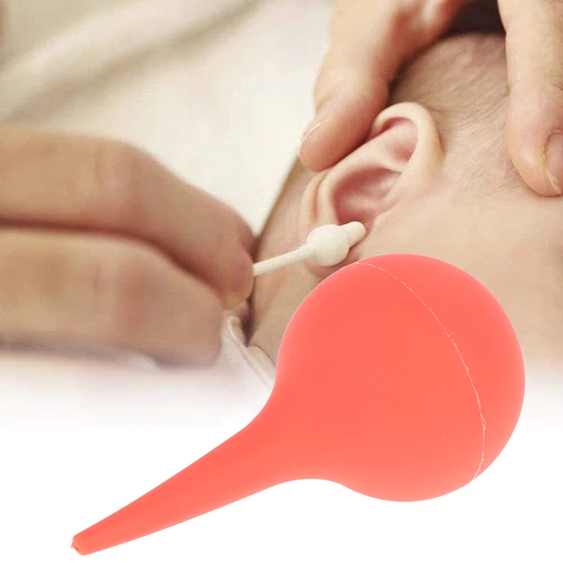 Adult Children Ear Syringe Bulb Earwax Removal Soft Nasal Aspirator Suction Cleaner Medium Silicone Ear Wash Ball