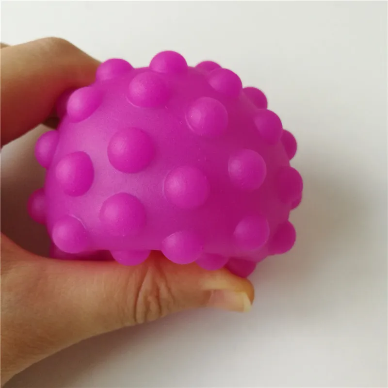 Baby Hand Touch Sounding Sensory Ball Texture Touch Soft Rubber Massege Toys Balls Toys for Kids Children