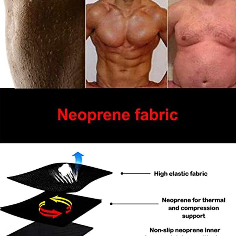 Los hombres sudor Sauna pantalones Thermo adelgazamiento muslo barriga Shaper Control pantalones cortos de cintura alta ropa interior ropa de cuerpo