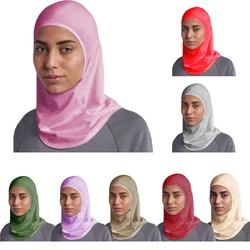 Women Muslim Inner Hijab Headwear Turban Caps Underscarf Arab Ninja Hats Modal Full Over Islamic Elastic Underscarf Comfortable