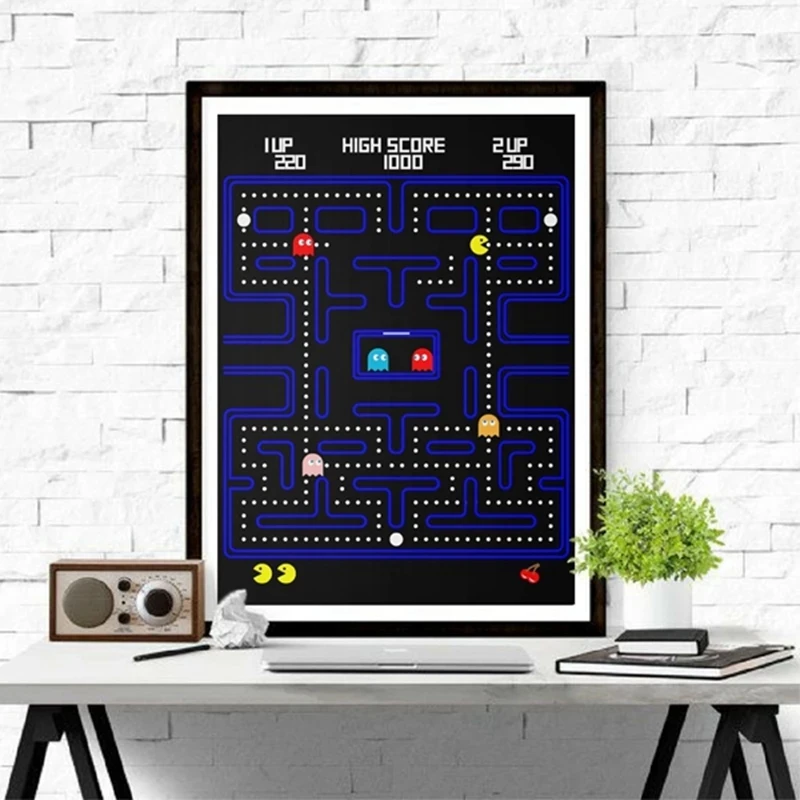 Video Game Prints Poster Retro Gaming Canvas Painting Poster Boys Kids Game Room Wall Art Decor GAME Canvas Printings Poster