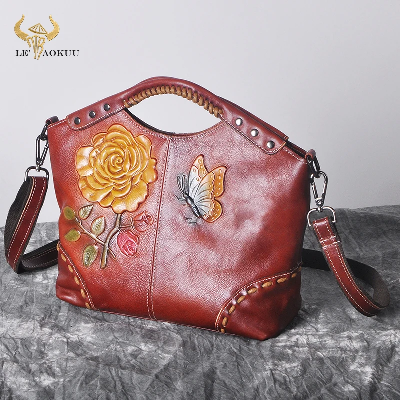 

New Fashion Real Genuine LEATHER Famous Brand Luxury Shopper handbag Shoulder bag For Women Female Ladies Designer Tote bag 6640