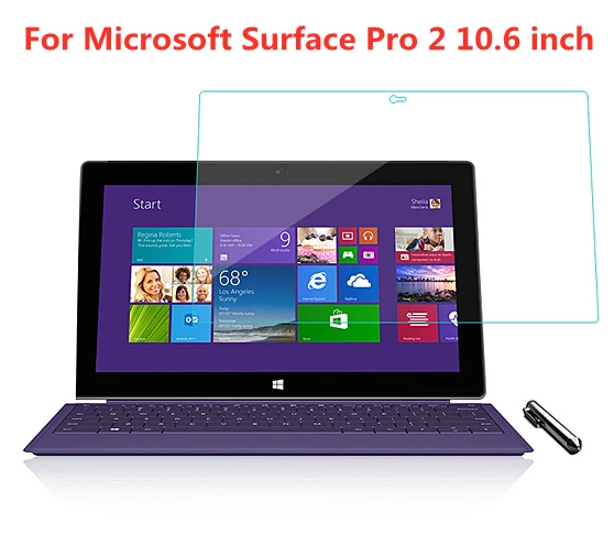 

Tempered Glass Screen Protector For Microsoft Surface Pro 2 Pro2 10.6 inch Tablet Film