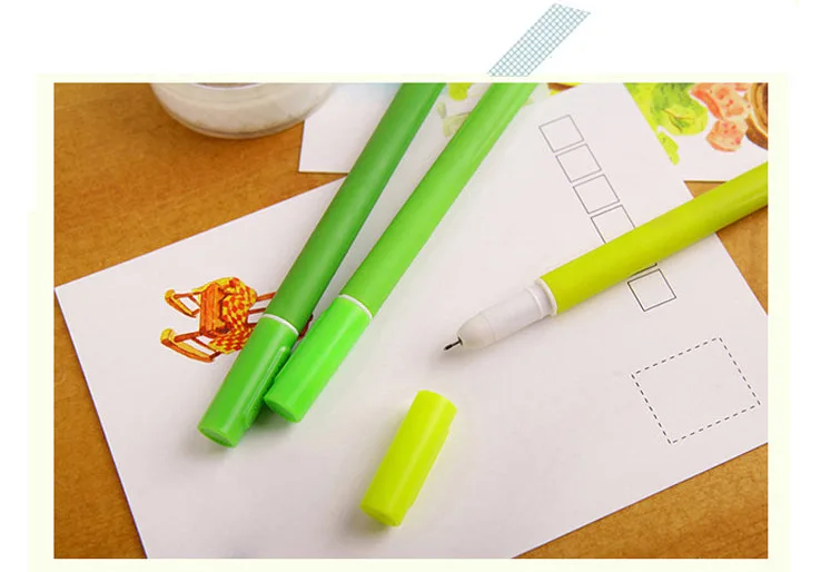 

15 шт. креативные корейские канцелярские принадлежности трава нейтральная ручка черная 0,5 сменный блок индивидуальные канцелярские принадлежности для студентов призы маленькие подарки