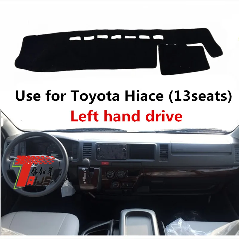 

TAIJS Factory anti UV Good Quality Polyester Fibre Car Dashboard Cover For TOYOTA Hiace (13seats) Left hand drive