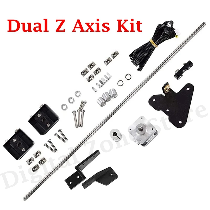 Aokin Double Z-Axis Upgrade Kit with Leadscrew Stepper Motor, Suitable for Ender-3 / Ender-3 V2 / Ender-3 3D Printer Parts