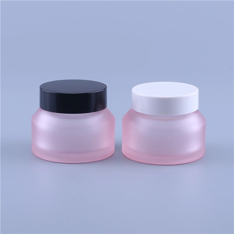 

200pcs/lot Empty 15g 30g 50g Pink Glass Jars Skin Care Cream Bottles Cosmetic Container Travel Packing Eye Cream Pot Jar