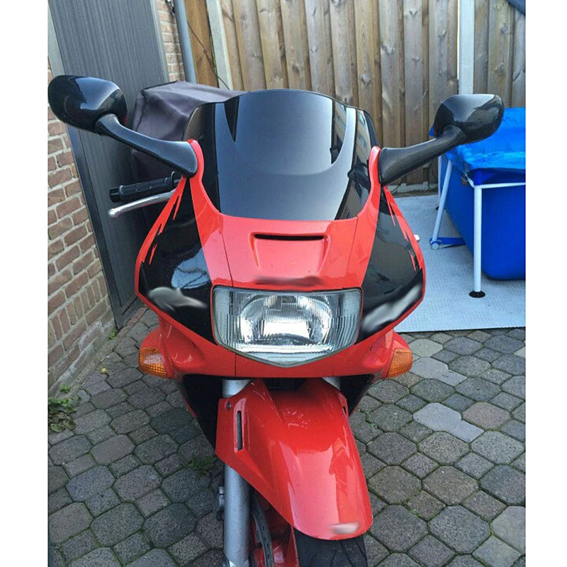 Motorcycle Double Bubble Voorruit Voorruit Screen Voor 1991 1992 1993 1994 Honda CBR600F CBR600F2 Cbr 600 F 600F F2 94 zwart