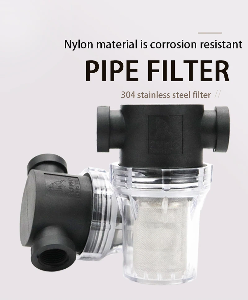 Garten Bewässerung Filter 1/2'' 3/4'' 1'' Kunststoff Bewässerung System Verunreinigung Vorfilter Aquakultur Haushalt Wasser Rohr Filter – Detail 1
