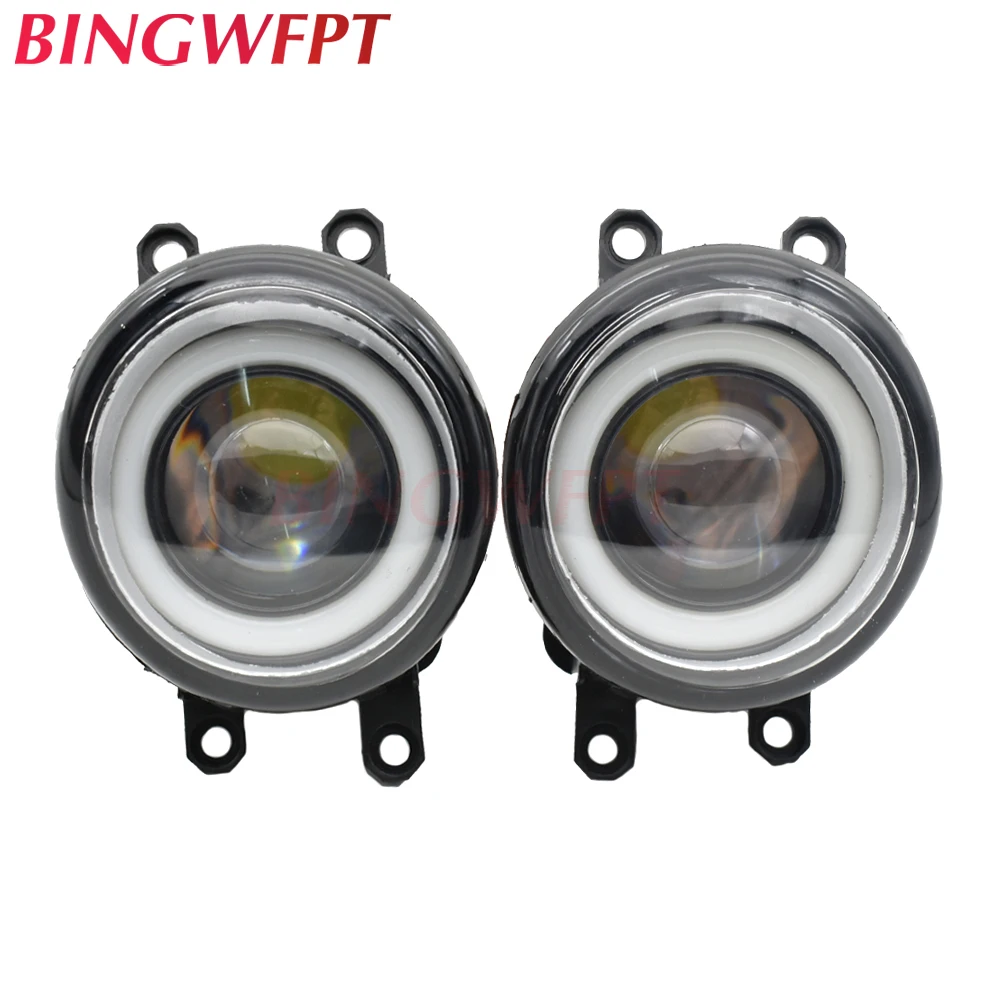 

2pcs LED Fog Lights + Angel eye Fog Lamp Assembly For Toyota Corolla Avensis Camry Ractis Verso RAV 4 2003-2014