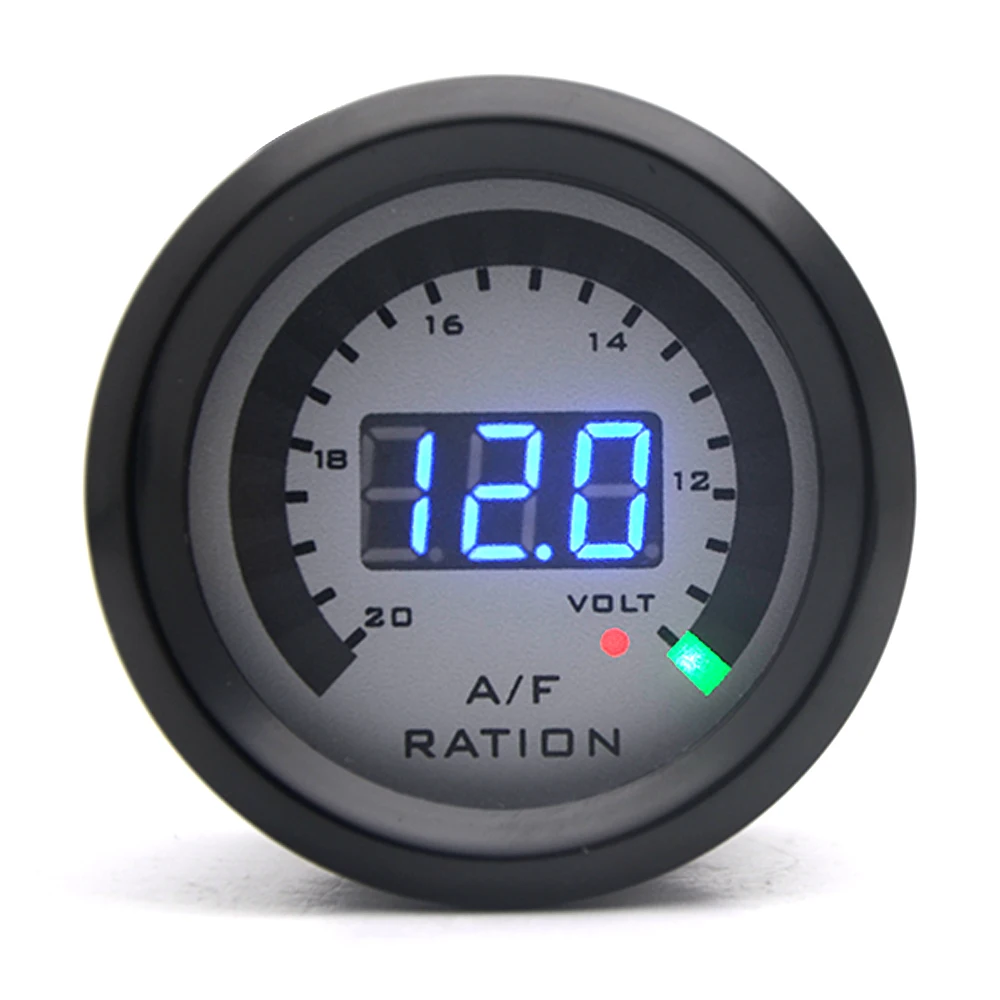 52mm Air Fuel Ratio Gauge With Narrowband O2 Oxygen Sensor Car Gauge Digital Display Fit for 12V Car  OEM: 0258006028