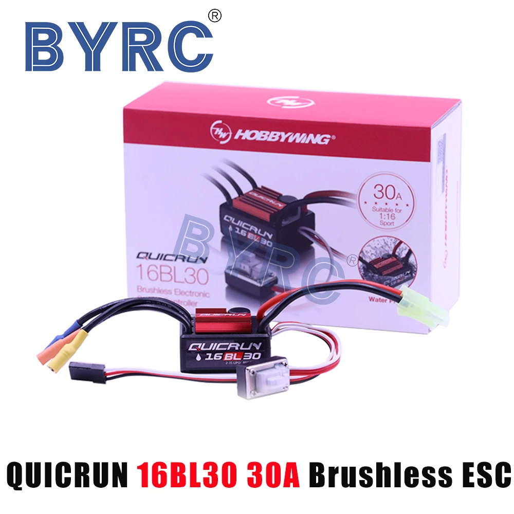 1pcs Original Hobbywing QuicRun 16BL30 30A Brushless ESC For 1/16 On-road / Off-road / Buggy /Monster RC Car