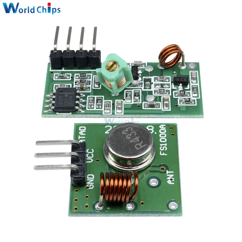 433 Mhz RF Transmitter and Receiver Module Link Kit for ARM/MCU WL DIY 315MHZ/433MHZ Wireless Remote Control for arduino Diy Kit