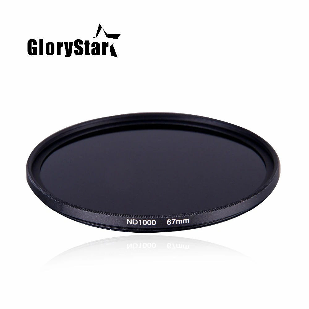 Новинка 67 72 77 82 мм нейтральная плотность Nd1000 Nd 1000 оптический стеклянный фильтр для объективов камер Canon Nikon Sony Pentax Olympus