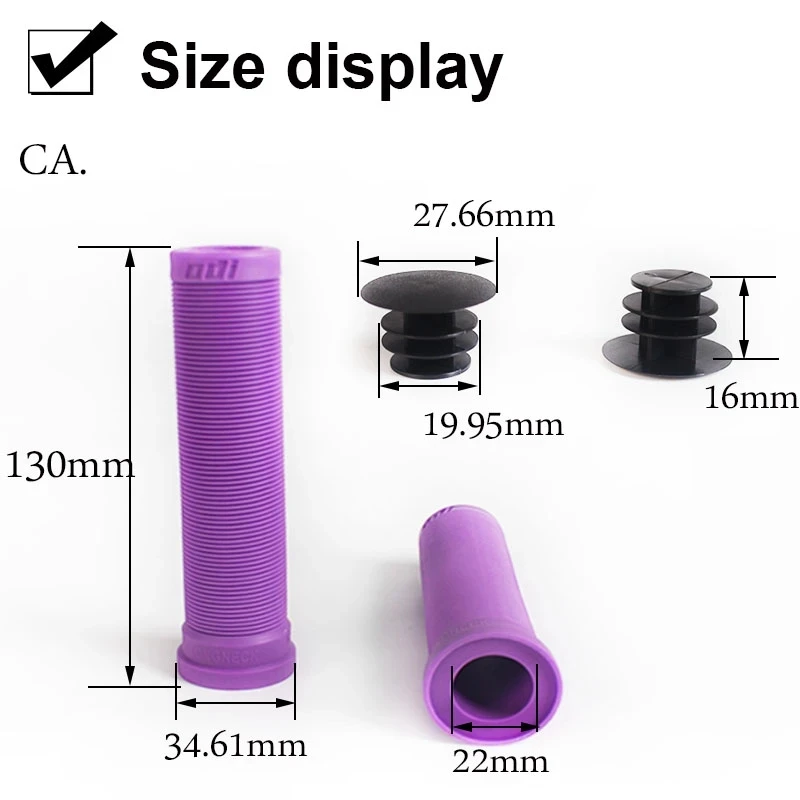 ODI bicycle Handlebar grip MTB Silicone Anti-skid bike bar Grip Cover 130MM For Road Mountain Folding Blance bike grips