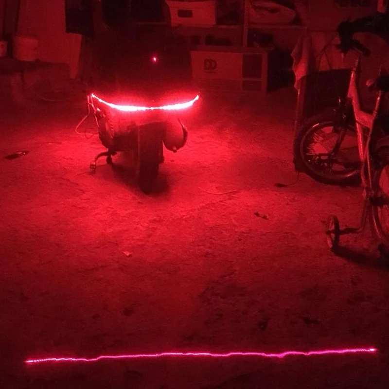SUNKIA Motorcycle Fog Lights Cool Motorbike Tail Light Motorbike Rear Car Laser Brake Turn Bulb Accessories