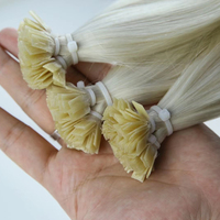Flat Tip Human Hair Extensions 1.0g/strand Chinese Pre Bonded Hair Remy Raw Vrigin Straight Italian Keratin Tips Fusion Hair