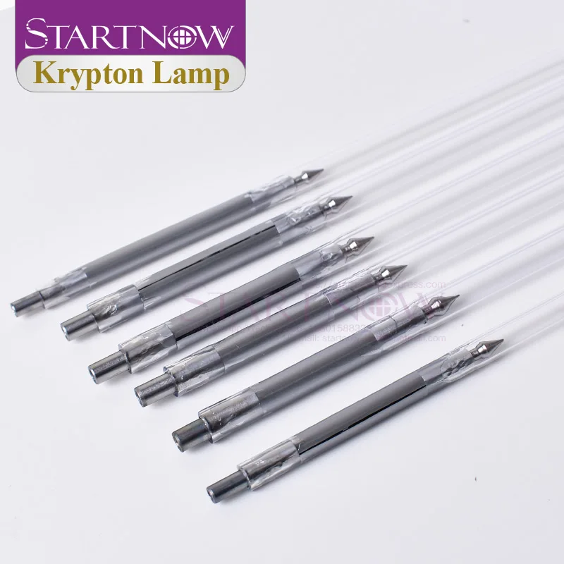 Startnow Laser Krypton Lamp 8x125x270-5 Nd:YAG Laser Flash Tube 6.5*100*250-4 Short Arc Lamp For YAG IPL Marking Machine