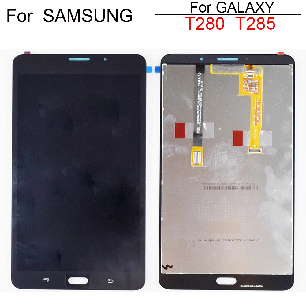 New 7\'\' for Samsung Galaxy Tab A 7.0 2016 SM-T280 SM-T285 T280 T285 LCD Display Touch Screen Digitizer Assembly Tablet PC Parts