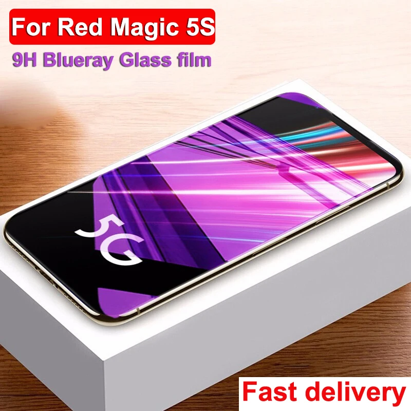 HD Blueray film for Nubia Red Magic 5S Glass Screen Protector red magic 5 s Screen Tempered Glass film for Nubia RedMagic 5S