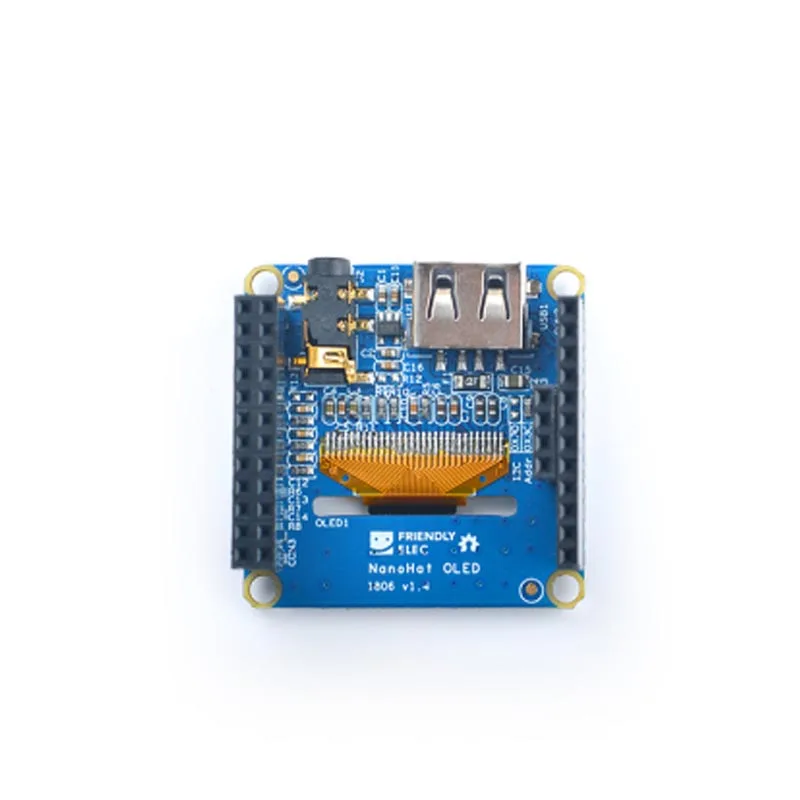 NanoHat OLED, Python programming driver open source support NanoPi NEO, NEO2, Air, etc.