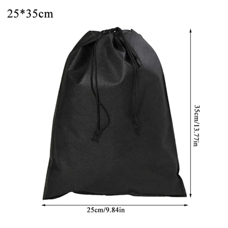 Sac à chaussures utile Portable, pochette de rangement de voyage, sacs à poussière à cordon de serrage, conteneur de protection cadeau Non tissé, sac de transport