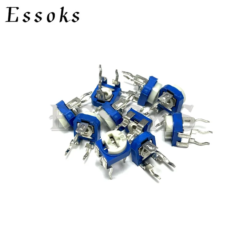 10pcs RM065 RM-065 100 200 500 1K 2K 5K 10K 20K 50K 100K 200K 500K 1M ohm 100R Trimpot Trimmer Potentiometer variable resistor