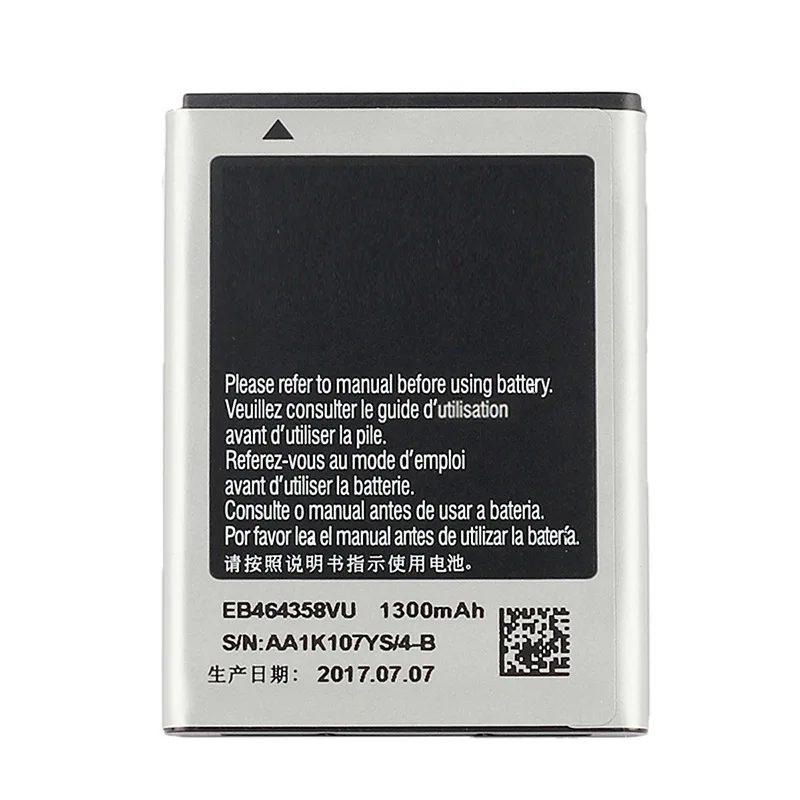 High Quality EB464358VU Battery For Galaxy S7500 S6102E S6802 S6818U S6358 S6500D S6812I GT-S6358 GT-S6310 Battery