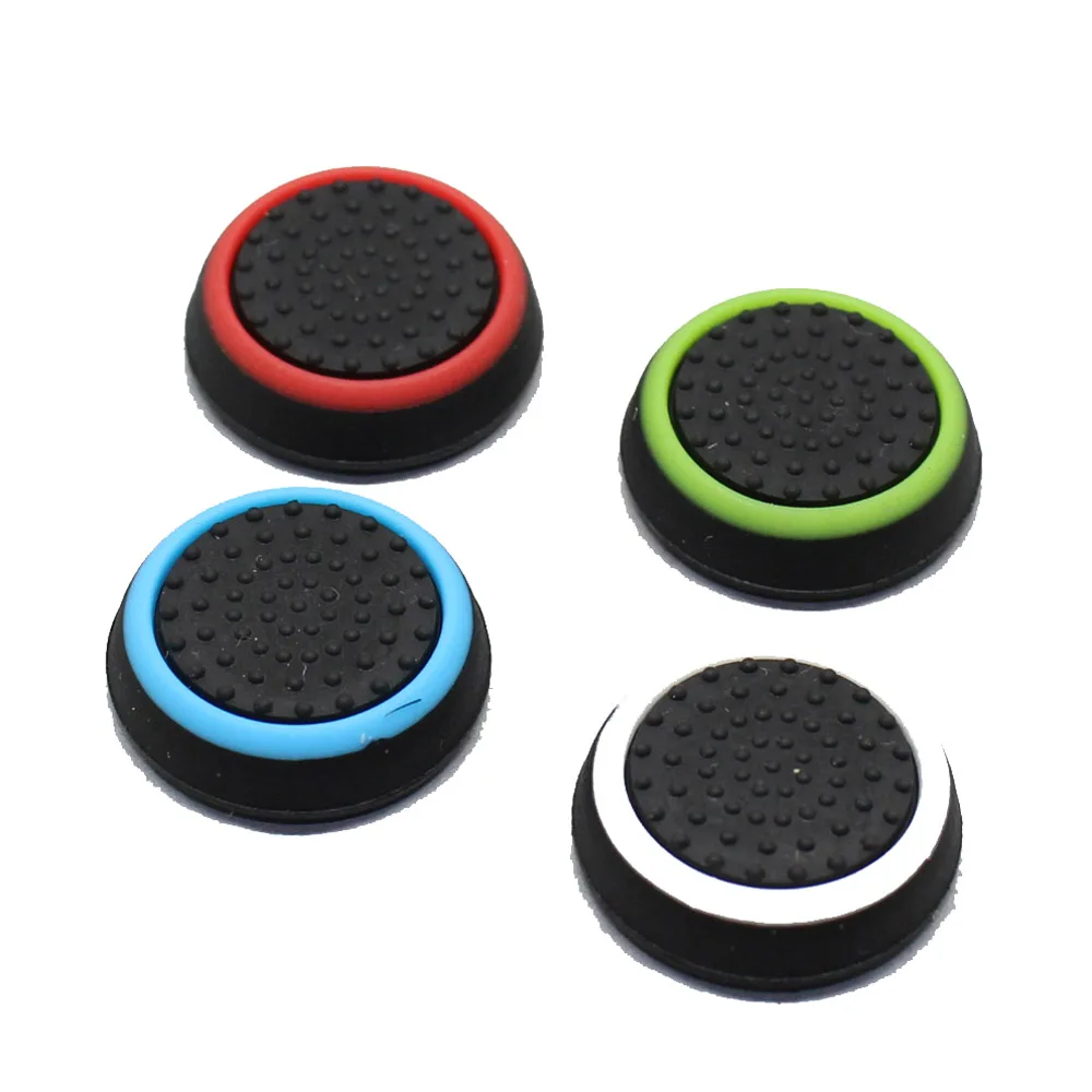 Thumb Stick analógico de silicona para PS4 Pro Slim, tapas para mando de PS3, Xbox 360 One, 2 piezas