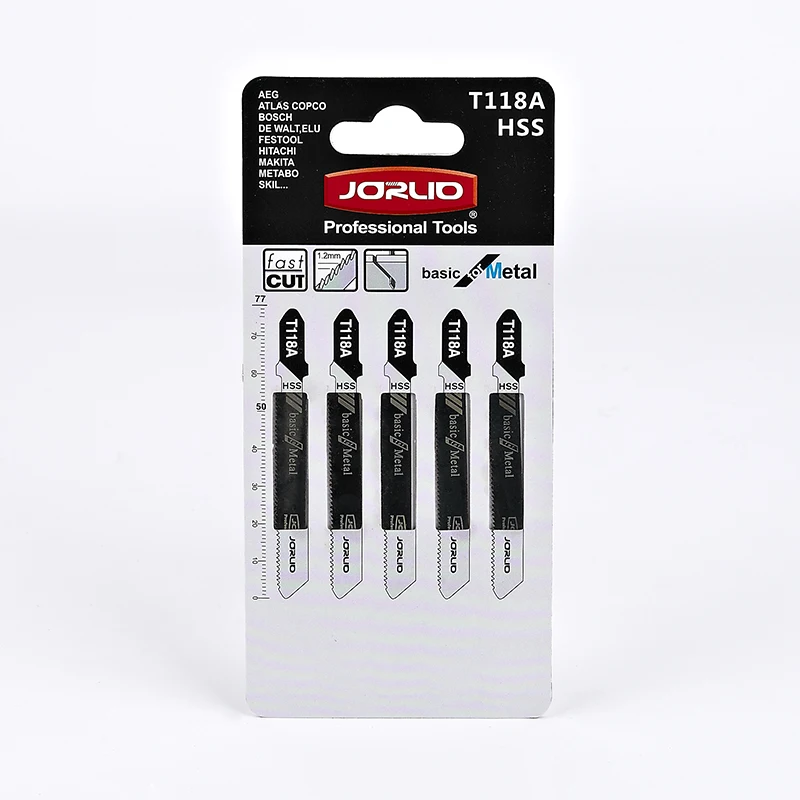 T118A Jig Seghe Blades Set 3 Pollici 21 TPI Assortiti T-Gambo per il Taglio Dei Metalli