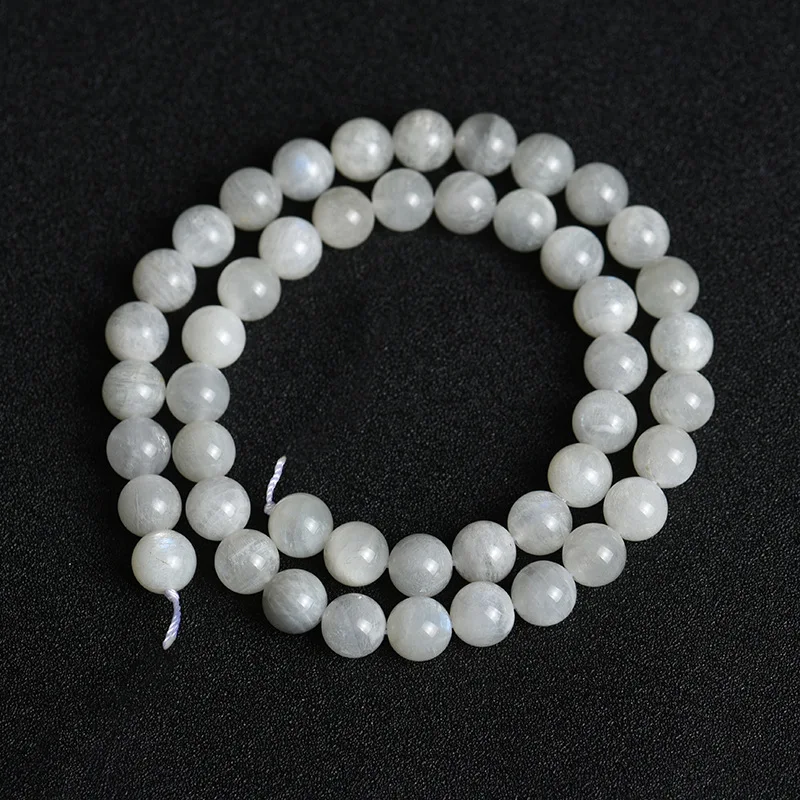 Natural Moonstone Beads Smooth Round Loose Spacer Beads For Jewelry Making 15inches 6/8/10mm DIY Beads Bracelets Necklace Perles