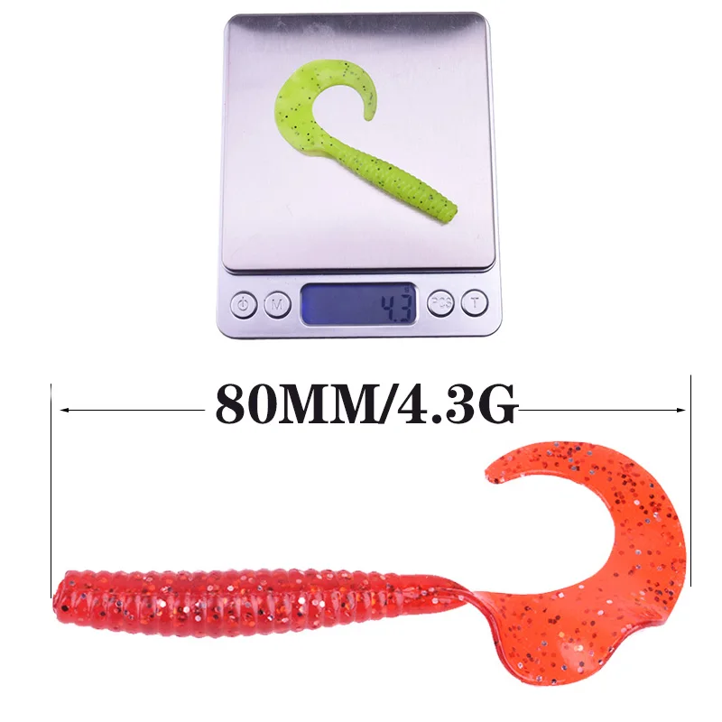 Wobbler Jigging 8cm – Señuelo silicona 4,3g para lubina y carpa