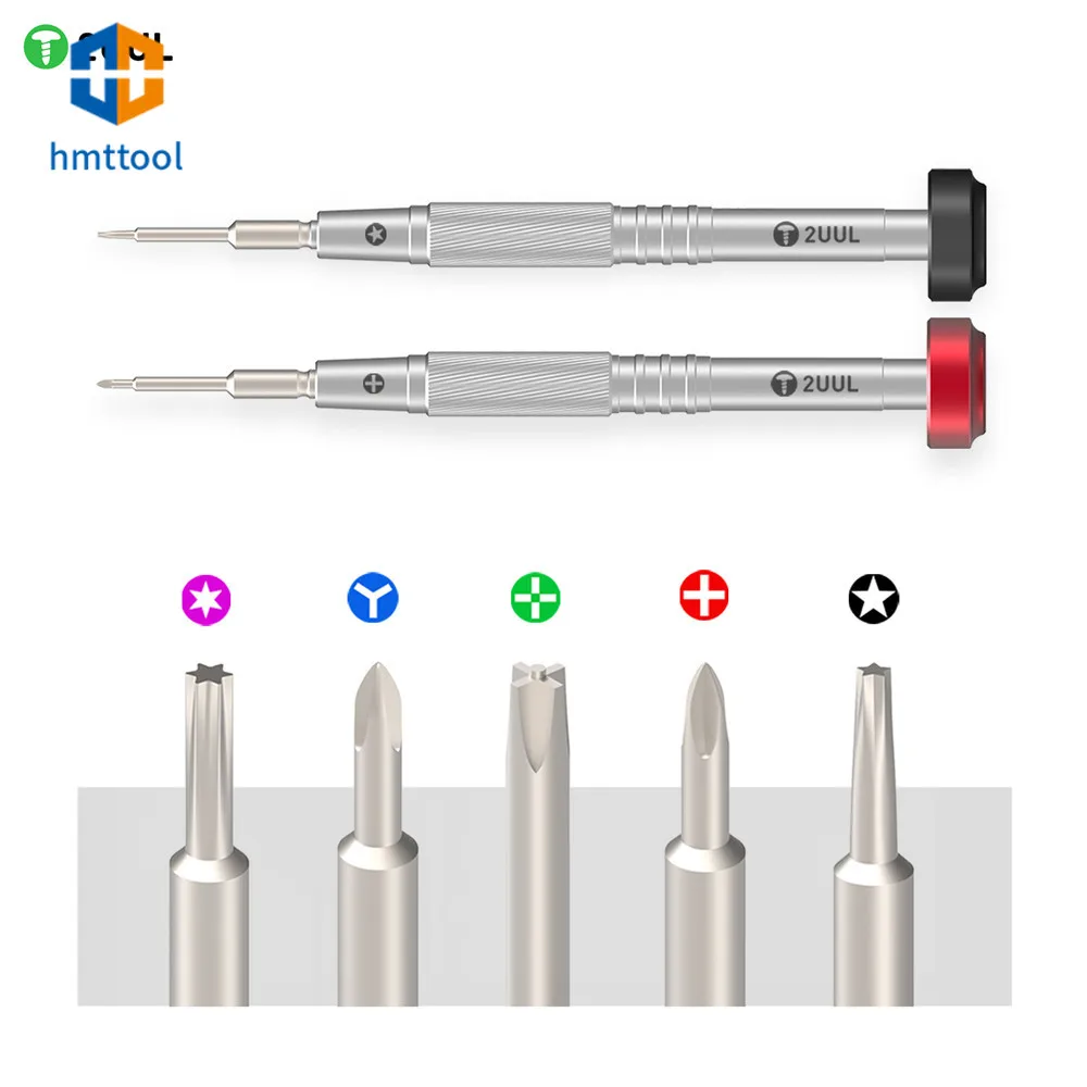 2uul Combat Type Precision Screwdriver Hard and durable for IPHONE IPAD Clocks Watches Repair Tools Integrated Forming