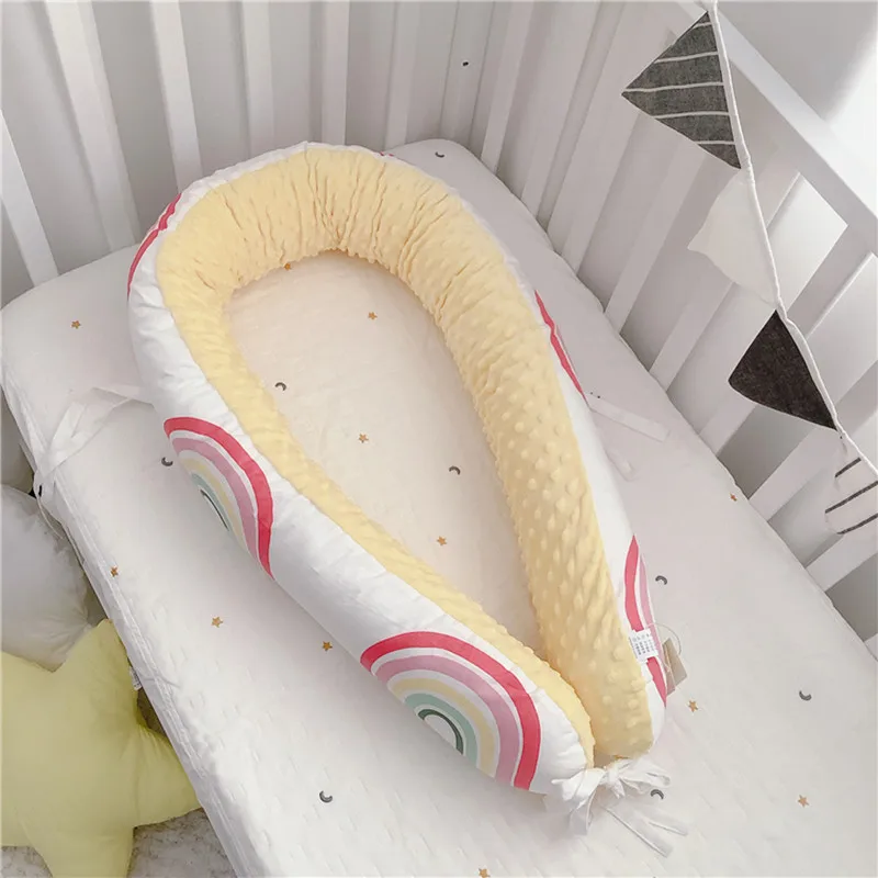 180 cm Baby Bett Stoßstangen Baumwolle Samt Kissen Kissen Stoßstange Infant Krippe Schutz Waschbar Kinderbett Stoßstange Bettwäsche Neugeborenen Zimmer decor